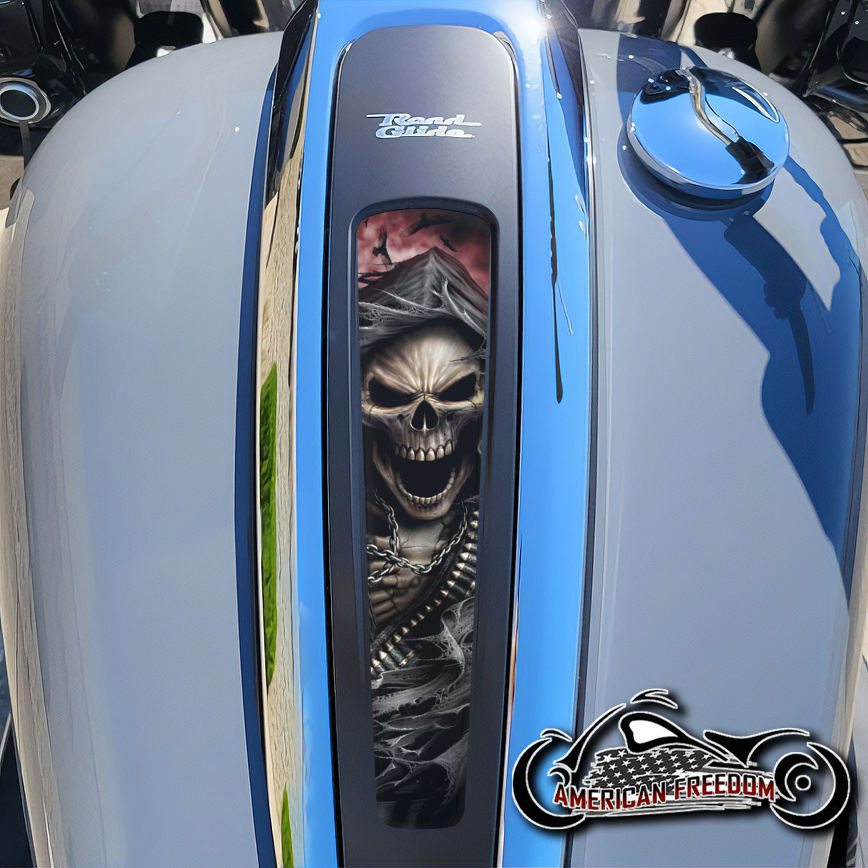 Harley 2021+ Street & Road Glide Dash Insert - Gunfighter Reaper